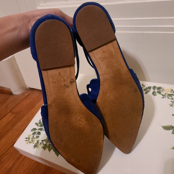 Isola Camillus T Strap Pointed Toe Flats Sz 6 - Picture 6 of 6